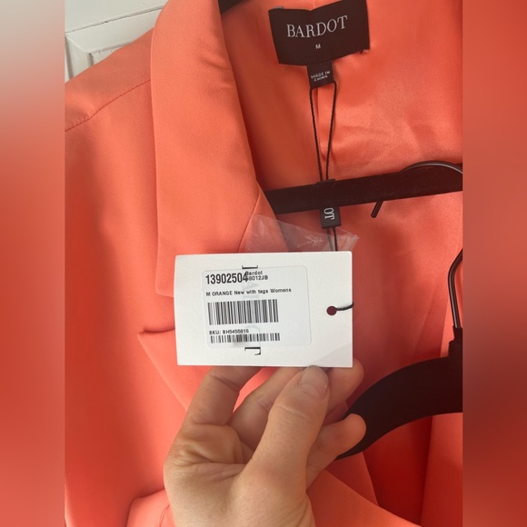 NWT Bardot SET Orange Fizz Oversized Blazer & Athena Mini Skirt Set M & S - Picture 9 of 12